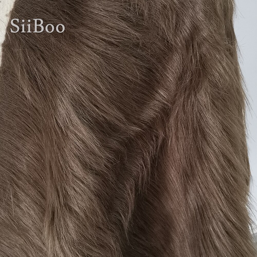 Hoogwaardige 9 Cm Lange Haar Koffie Faux Fur Stof Voor Winterjas Vest Cosplay Stage Decor 150*50 Cm 1 Stuk SP3759