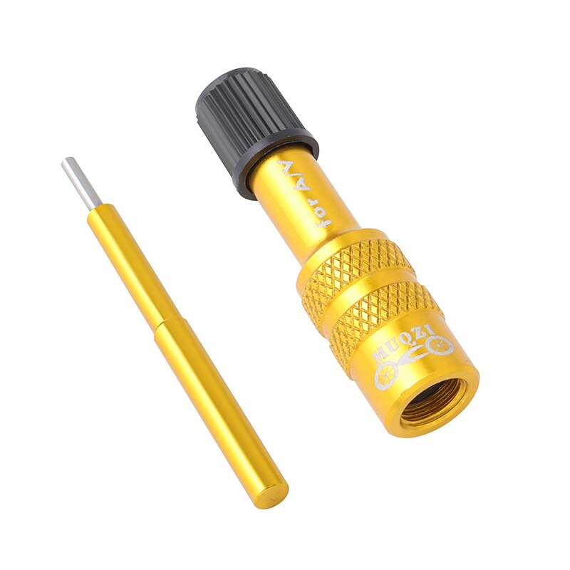 MUQZI – adaptateur de Valve de fourche de vélo, Schrader Air, adaptateur de Valve gonflable pour vtt, accessoire de fourche de vélo de route: Glod