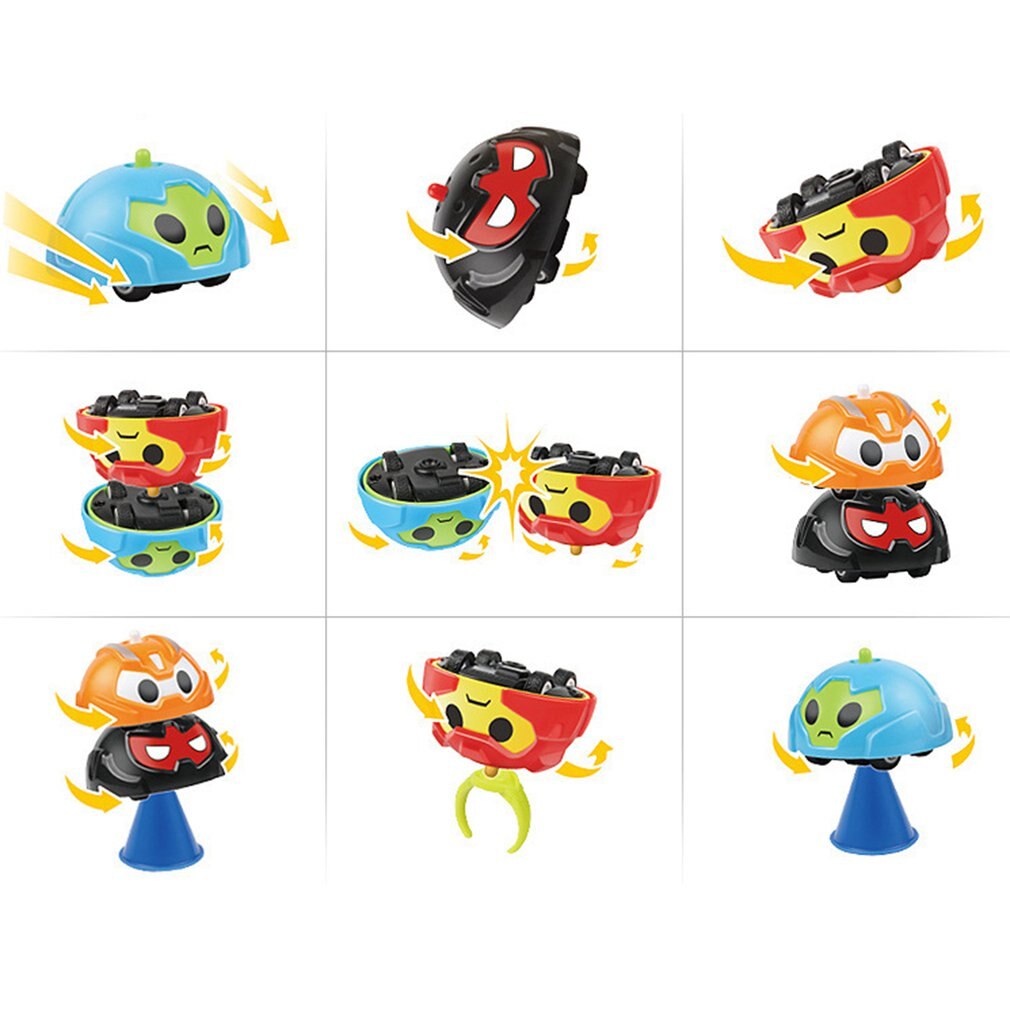 Puzzle Children'S Fingertip Spinning Top Toy Car Inertial Mecha Spinning Top Car Children'S Early Educational Toys