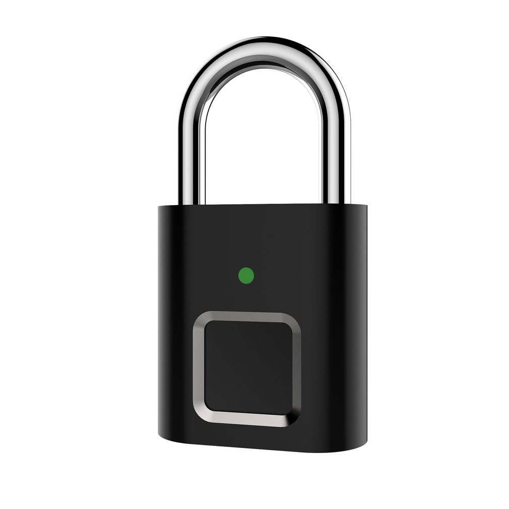 Beveiliging Deurslot Smart Keyless Usb Oplaadbare Vingerafdruk Hangslot Voor Locker Intelligente Huis Keyless Lock