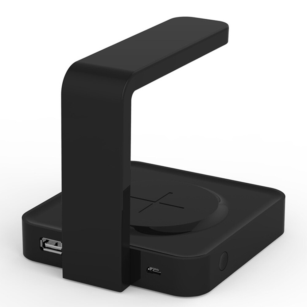 Mobile Phone UV Lamp Sterilizer Portable Smart Wireless Charging Cathode Ultraviolet Sterilization Disinfection: Black