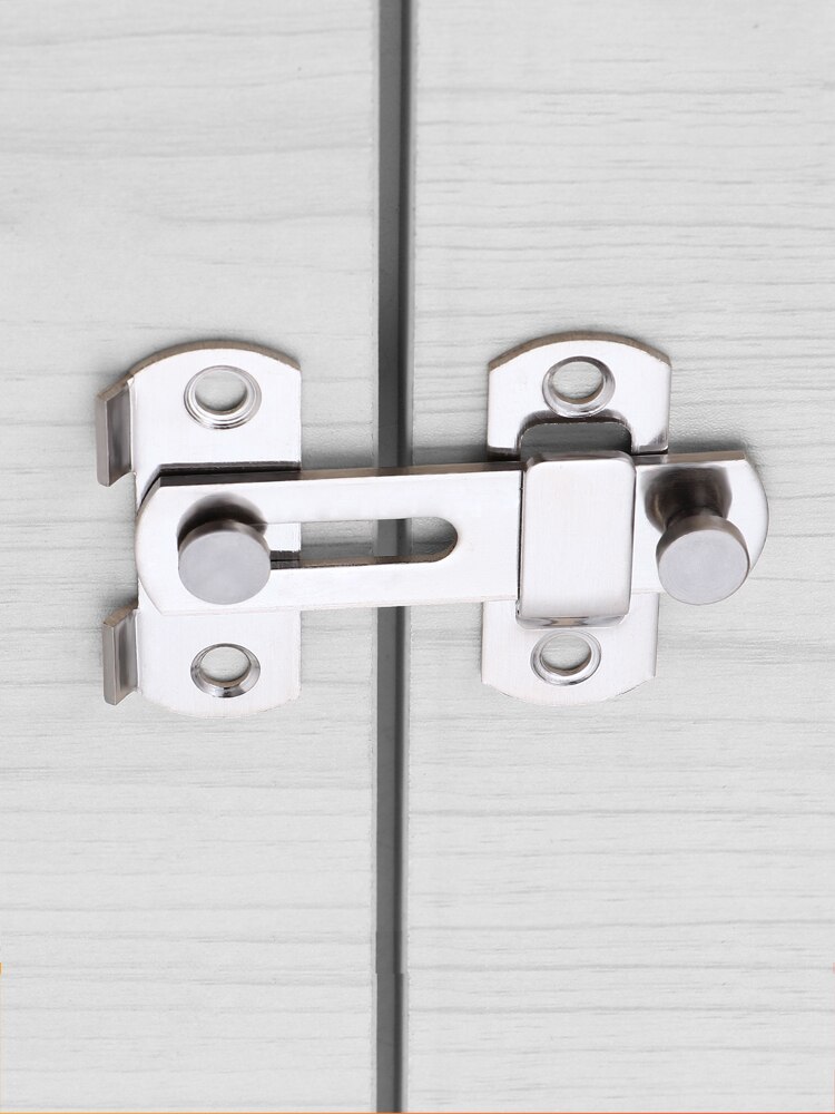 90 Degree Right Angle Door Latch Hasp Bending Latch Barrel Bolt with Screws for Doors Buckle Bolt Sliding Lock