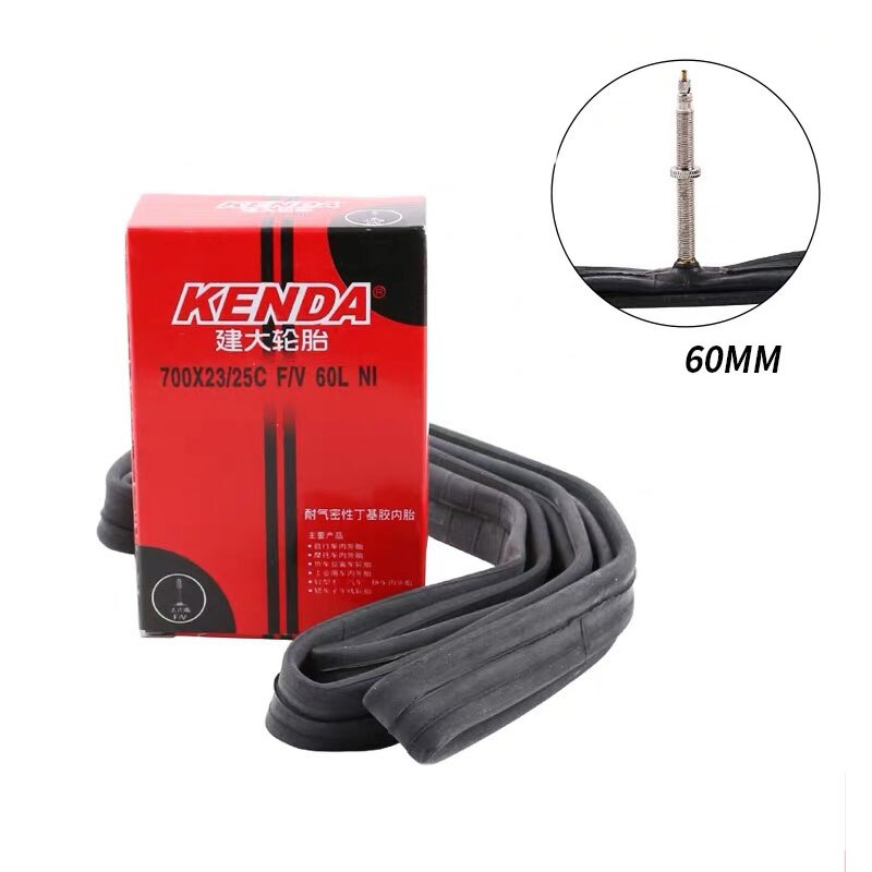KENDA 700 × 18/23C 700 × 25/28C 700 × 35/43C 700 × 28/32C 32MM 35MM 48MM 60MM 80MMAV FV Route Vélo Chambre À Air: 700x23-25C FV 60mm