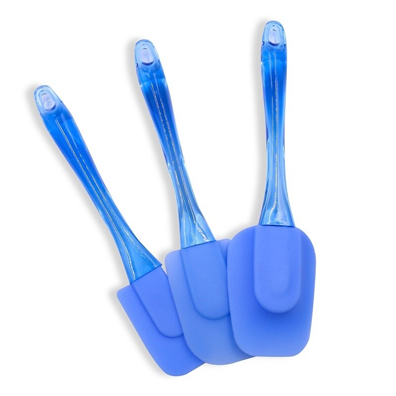 Long Handle Cake Cream Butter Silicone Spatula Mixing Batter Scraper Baking Pastry Tools Set Bakeware Kitchen Accessories