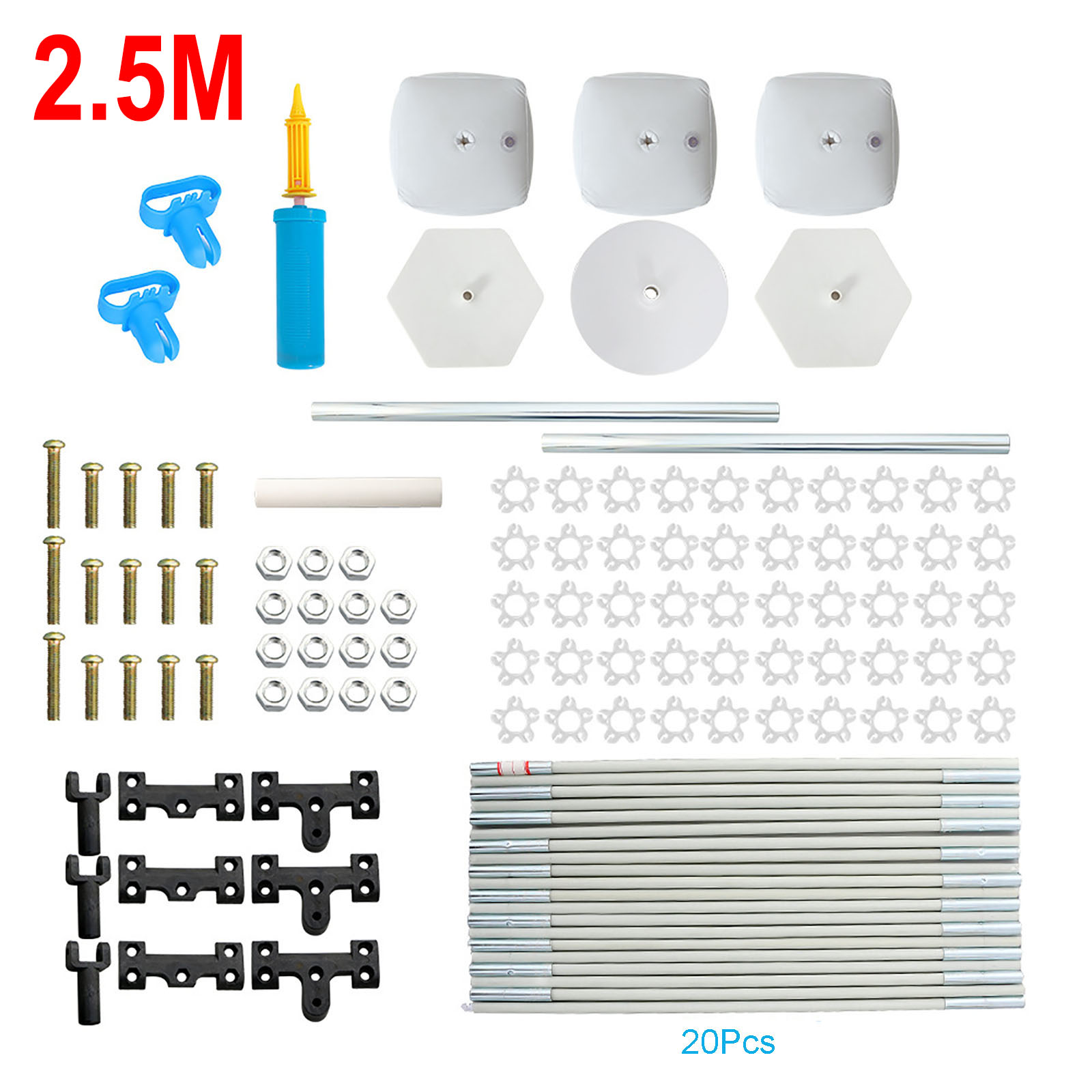 Balloon Arch Ring Metal Iron Circle Arch Kit DIY Background Holder Balloon Arch Flower Stand for Birthday Wedding Party Decor: 2.5M  Ring Arch Kit