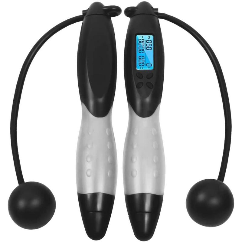 Slim springtouw voor volwassenen, draadloos digitaal springtouw, multifunctioneel fitness- en wateroefening