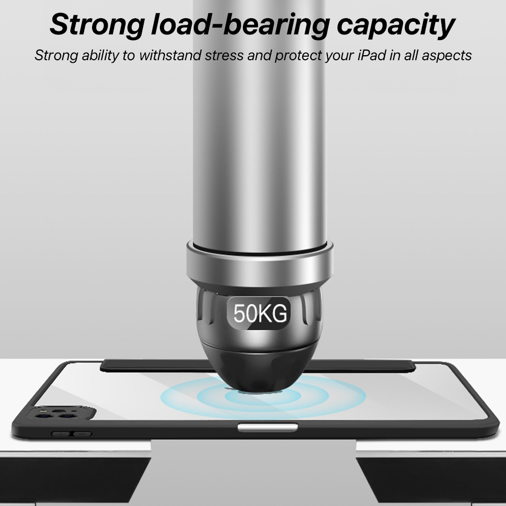 Nederlands Voor IPad 10.9 Air4 Air5 met potloodhouder Transparant geval voor IPad 5/6/7/8/9/10e Funda Mini 6 Pro 11 12.9In beschermhoes