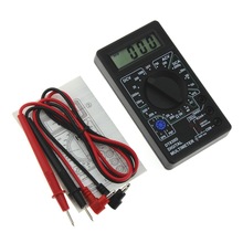 Mini Digitale LCD Multimeter met Zoemer Voltage Ampere Meter Test Probe DC AC