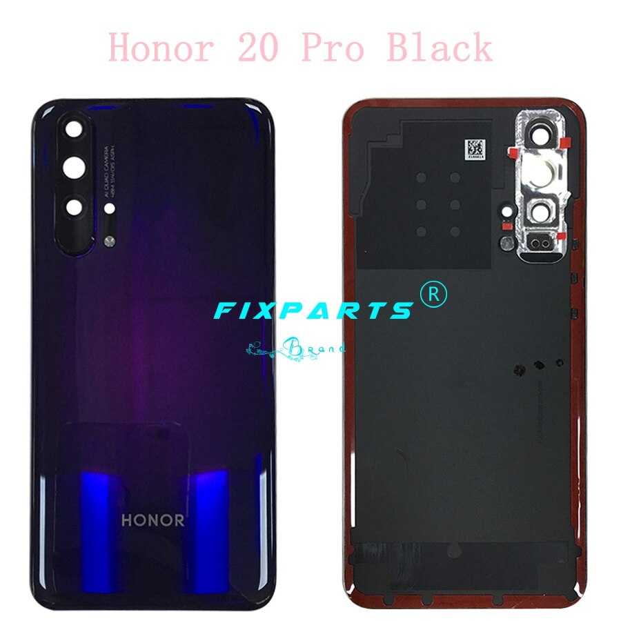 Originele Cover Voor Huawei Honor 20 Pro Terug Batterij Cover Deur Achter Glas Behuizing Case Voor Huawei Honor20 Honor 20 batterij Cover