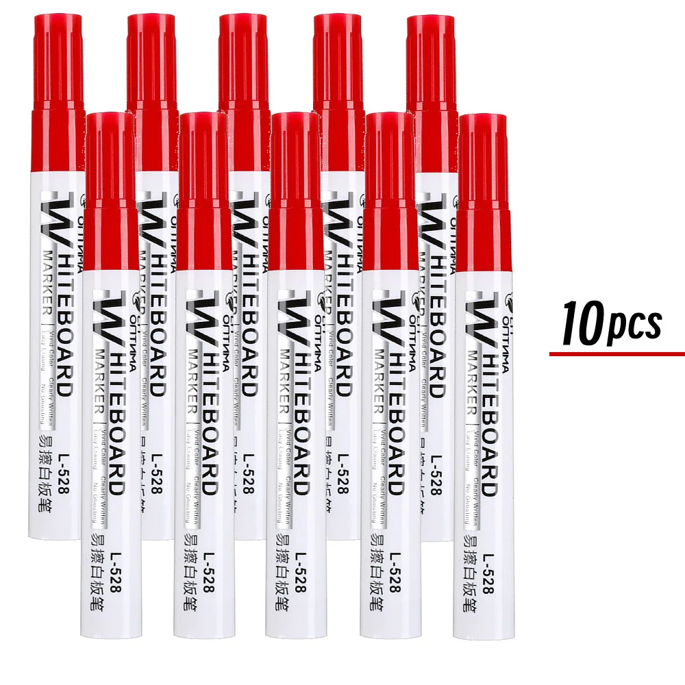 1/20 Stuks Uitwisbare Whiteboard Marker Pen Schoolbord Marker Onderwijs Krijt Voor Glas Keramiek Kantoor School Art Marker briefpapier: Marineblauw