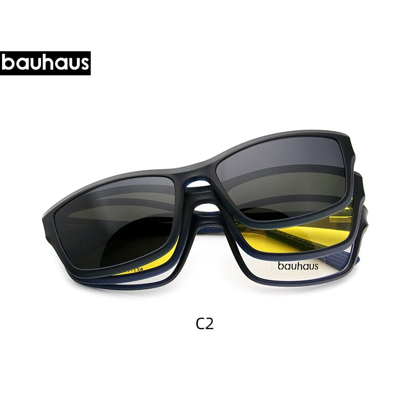 X3182 Bauhaus sport eyewear night vision magnetic sunglasses: C2