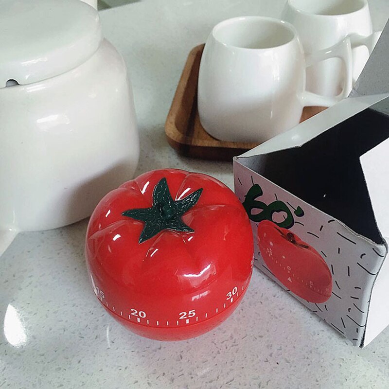 Timer Kitchen Mechanical 60 Minutes Countdown Timer Kitchen Cooking & Baking Helper Tomato Shaped
