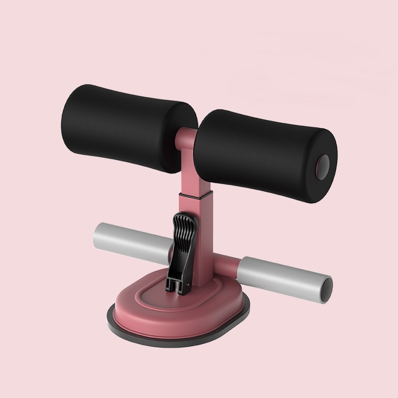 Sit-up bar buikspiertraining fitness sit-up assistent hulpmiddel thuisgym stretchapparatuur zelf-aanzuigend sit-up apparaat: Zwart-rood