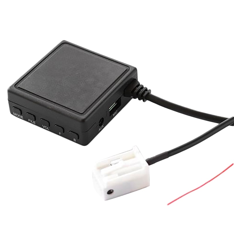 Bil bluetooth 5.0 aux kabel adapter tf usb passer til peugeot 207 307 407 308