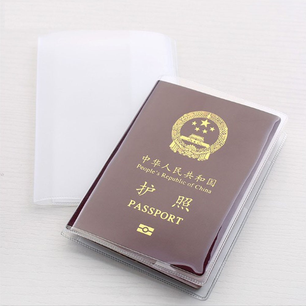 PVC Transparent Passport Abdeckung Klar Protector Fall Wasserdichte Reise Zubehör Dokument Tasche Reisepass