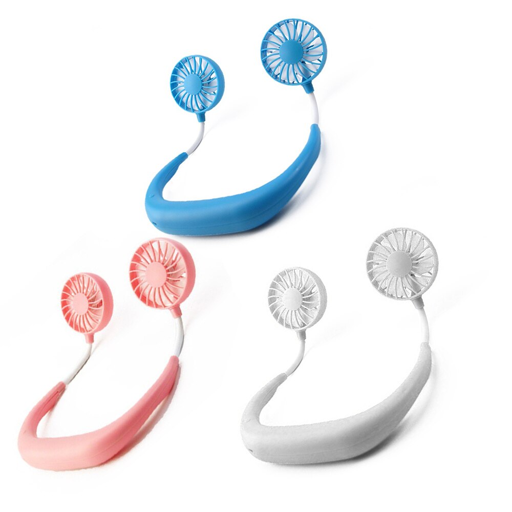 Sport mini ventilator usb draagbaar handsfree nek hangend usb opladen buiten mini draagbare sportventilator sterke wind dempen