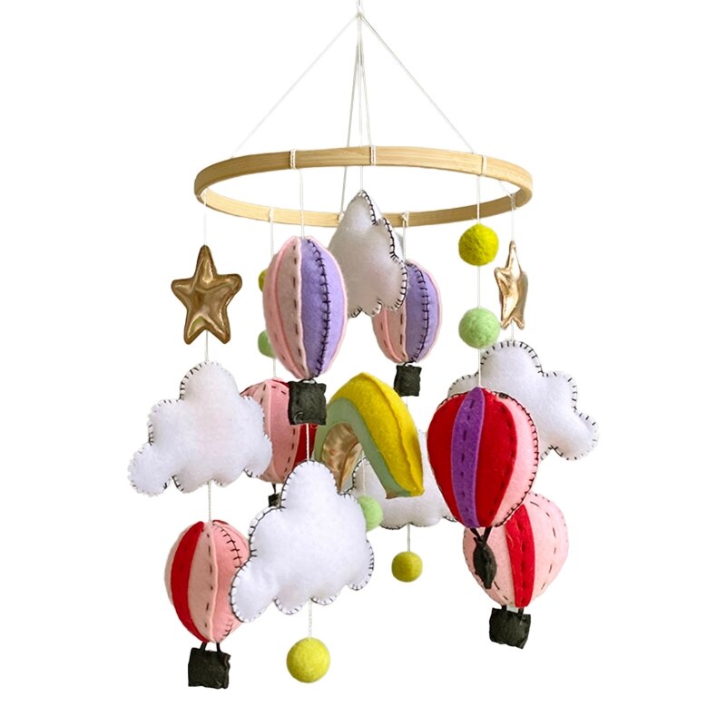 Balloon Rattle Baby Bed Rattle Colorful Air Balloon Baby Crib Mob... – Grandado