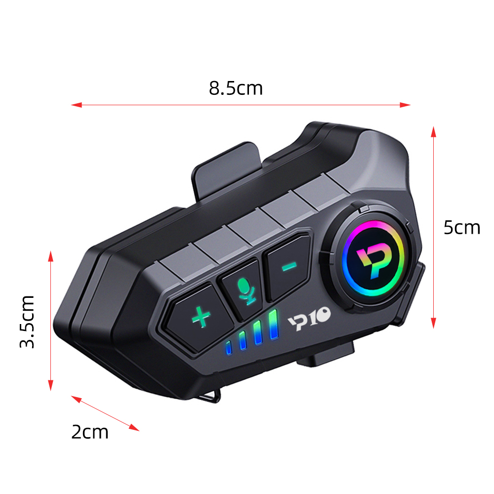 Bluetooth 5.3 Motorcycle Helmet Headset Wireless Helmet Headphone Waterproof Noise Reduction Hands-free Call Kit Waterproof