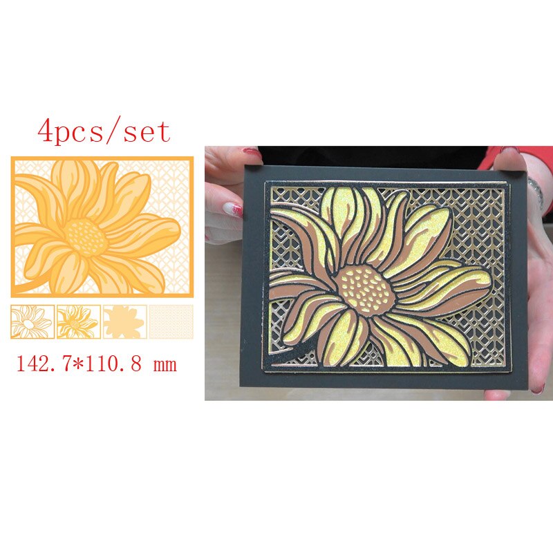 Flerlags bakgrunn skjæring dør blomster tulipan påfugl kirke fiske scener døcut for gjør-det-selv scrapbooking papirkort: Bilde 2
