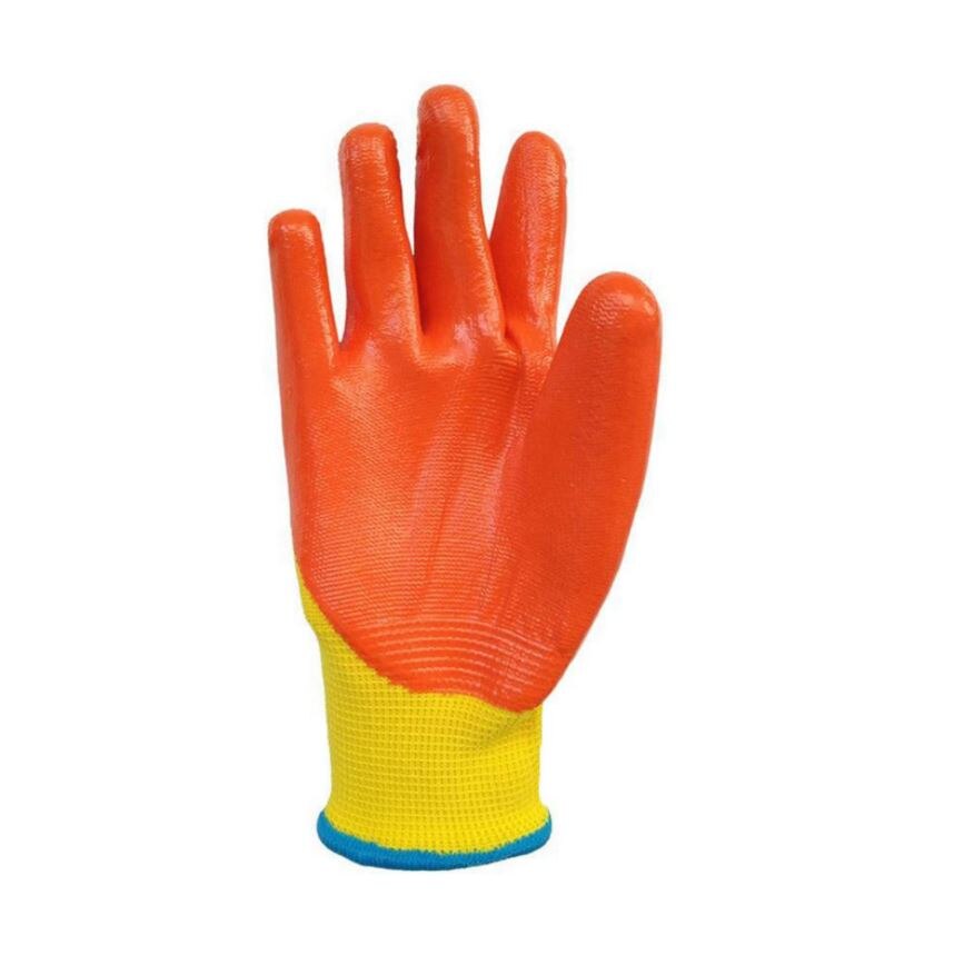 Crianças respiráveis luvas de jardinagem crianças dos desenhos animados domésticos resistente a óleo animal antiderrapante luvas de trabalho manual anti-facada