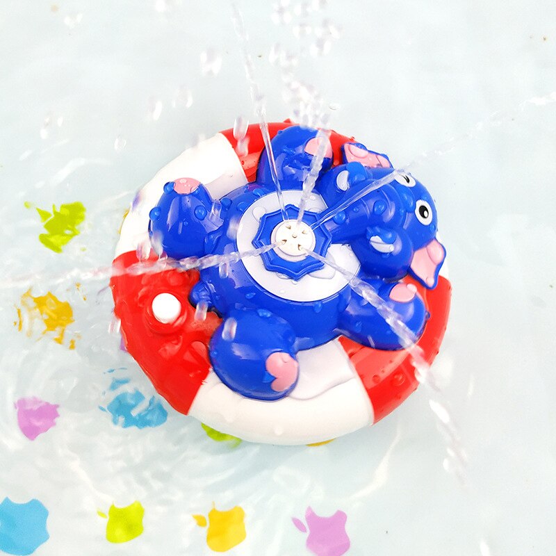 Badspeelgoed cartoon dier grappig baby elektrisch roterend sproeiend waterschip speelgoed voor baby waterstraalboot badkamer badkuip: G
