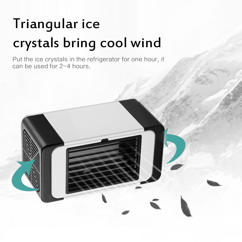USB Mini Fan Arctic Air Ultra-Compact Portable Evaporative Air Cooler Household Summer Desktop Mini Air Cooler