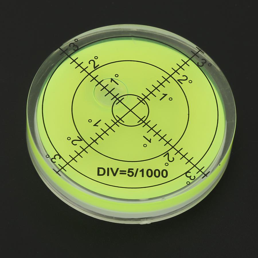 Digitalt inklinometer niveau boble 60mm diameter måleværktøj rund med skala til kamera platform balance niveau måling
