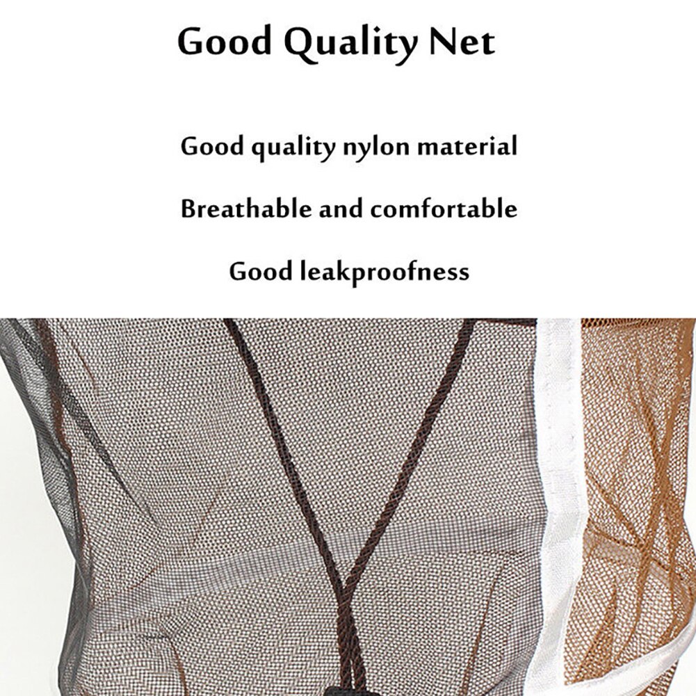 Anti-bijen gezichtsmasker hoed imker vliegen insecten net mesh beschermer cowboypet