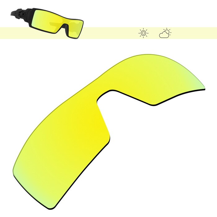 Glintbay Polarized Replacement Sunglasses Lenses for Oakley Oil Rig-Multiple Options: 24K Gold Mirror