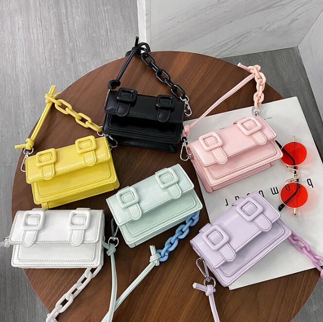 Candy farben Mini Platz crossbody-tasche Neue High PU Leder frauen Handtasche Reise Schulter Messenger tasche