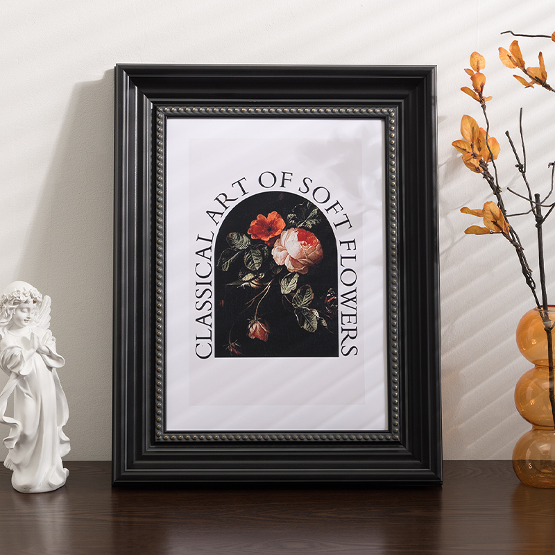 Marcos de fotos antiguos Vintage de 6/7/10 pulgadas, marco de fotos de madera de imitación, mesita de noche, adornos de decoración de escritorio, decoración rústica para el hogar: 12 pulgadas / YELLOW