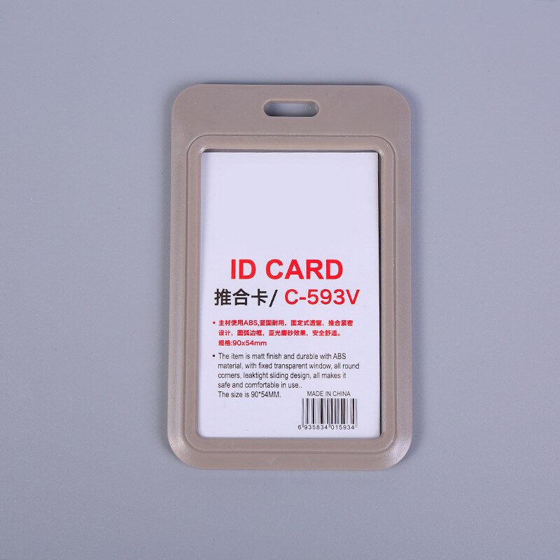 Doctor Nurse ID Card Pass Holder Student ID Card Holder Bus Pass Business Card Case Acrylic Nurse Badge: Gray