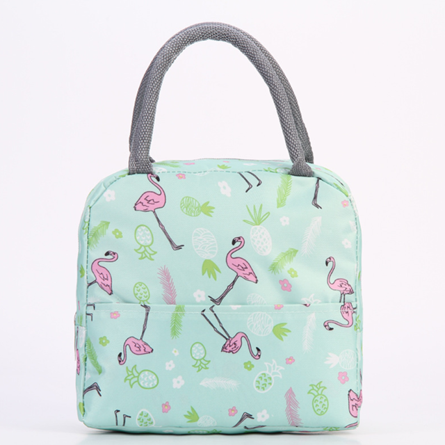 Upackor Tote Mittagessen Tasche Flamingo Muster Tragbare Isoliert Thermischen Picknick Fall Bequem Outdoor Bento 39*19cm: UP003 F