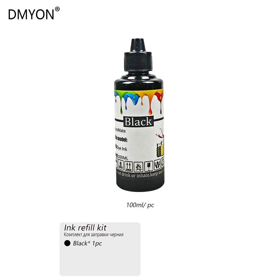 DMYON PGI550 CLI551 Ink Refill Kit Compatible for Canon PIXMA IP7250 MG5450 MG6350 MG7150 MG6450 MG5550 MX925 MX725 Printer: 1 black