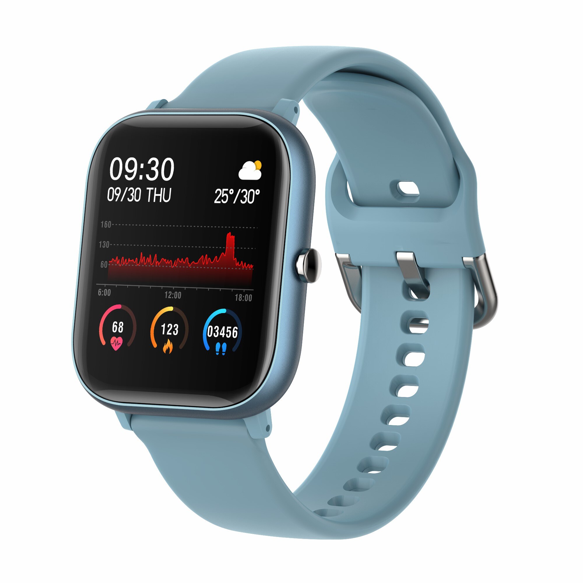P20 smart ur farve fuld touch screen puls blodtryk smartwatch mand kvinder sport fitness tracker til android ios