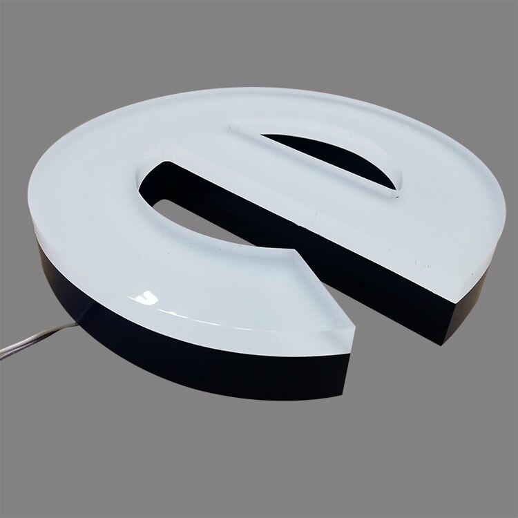 Acrylic transparent square corner sign letter vinyl signage for party decoration