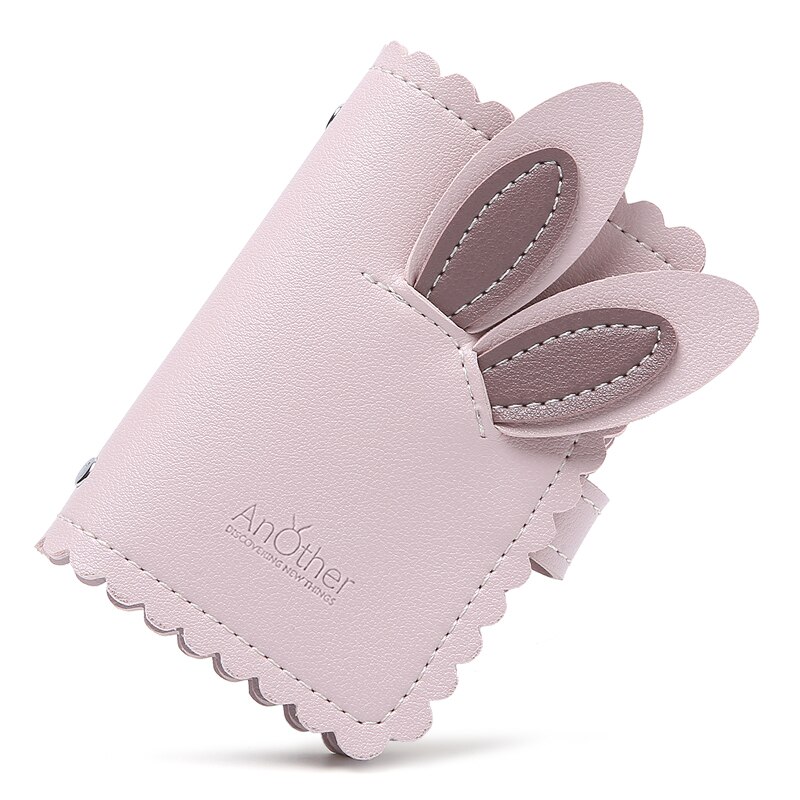 Schöne Cartoon Kaninchen Karte Fall Visitenkarte Halter Frauen Kredit Passport Karte Tasche ID Passport Karte Brieftasche Rosa Weiß: 17