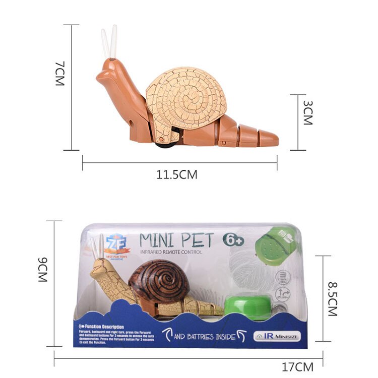 pilot na podczerwień zabawka dziwny nowy produkt pilot na podczerwień mała lampa ślimakowa z lekkim elektrycznym owadem zabawkowy Model