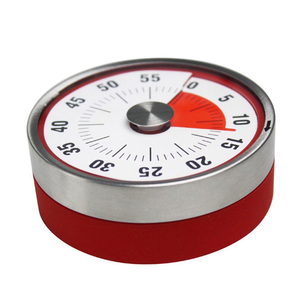 Kookwekker Magnetische Mechanische Koken Alarm Teller Klok Staal Handmatige Countdown Bakken Herinnering Lbshipping
