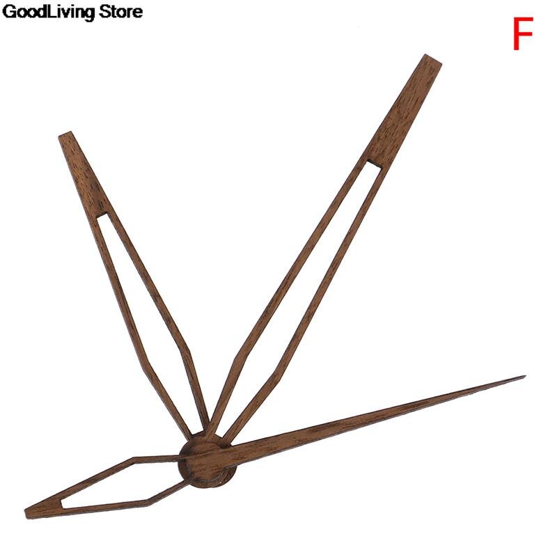 1 set Wooden pointers DIY wall clock hands 10 12 inch clock Walnut wood needle Quartz Clock replace part Accessories: F