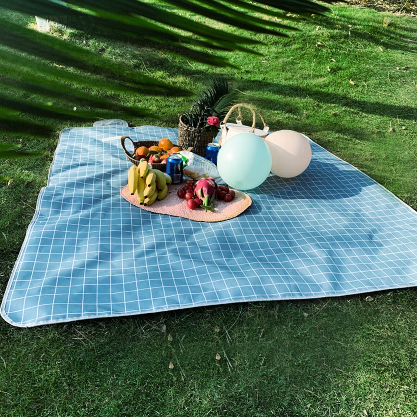Foldable Picnic Blanket 200x200CM Outdoor Waterproof Picnic Mat Pad Breathable Water Resistant Picnic Blanket Mat