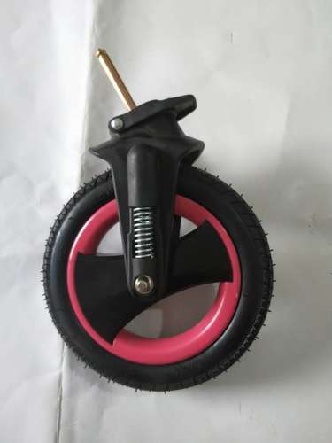 baby stroller accessories front wheel rear wheel belecoo Q3 wisesonle 739 Anershi A986 special rubber front solid wheel: White