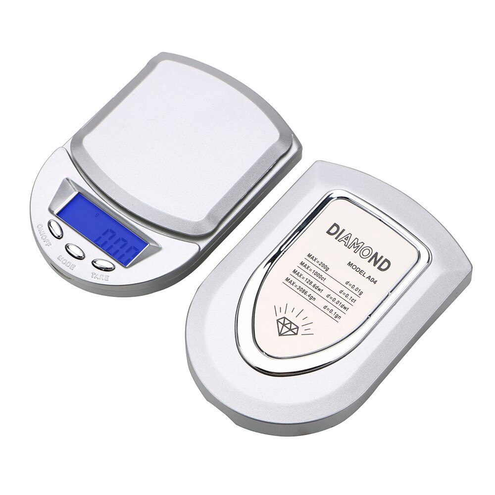 Backlight Electronic Scale Kitchen Tools Pocket Weight Balance Gram Scale LCD Digital Jewelry Scales Precision 200g/ 0.01g