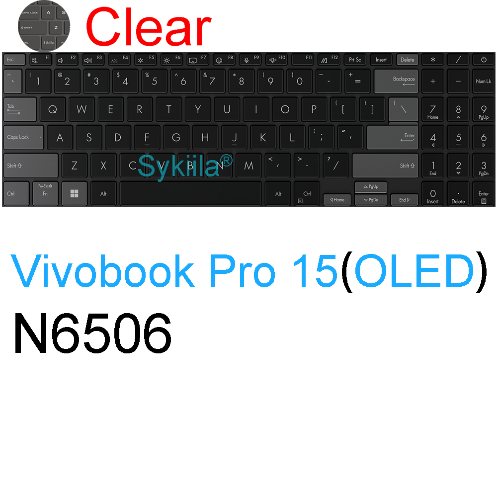 Housse de clavier pour ASUS Vivobook 15 Pro 15X OLED GO S S15 N6506 S5507 S5506 M5506 X1505 M1505 K3504, coque de protection en Silicone: Beige
