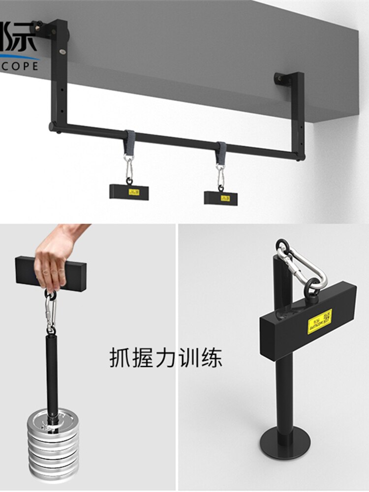 Gym Home Fitness Metal Hand Grips Forearm Arm Wrist Finger Trainer Square Tube Bar For Pull Up Deadlift handles Hand Gripper