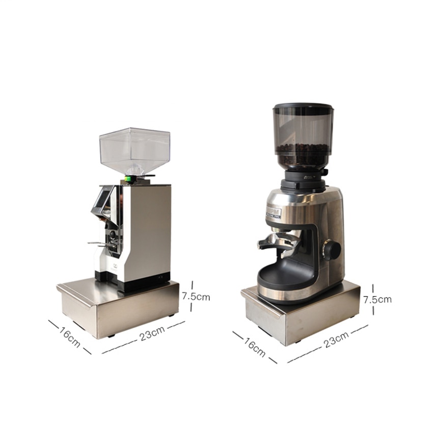 Zilveren Koffie Klop Doos Rvs Espresso Met Lade Koffie Slakken Niet Splash Handmatige Koffiemolen Accessoires