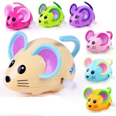 2022 New 1pcs Creative Children Clockwork Toy Novelty Cartoon Winding Winding Small Toy Winding Mini Gift: mouse