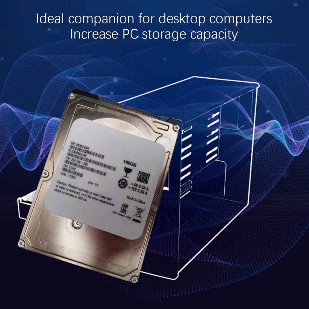 160GB Hard Disk Drive For Sony-PS3/PS4/Pro/SLlM 2.5" Hard Disk Drive + Mounting Bracket SUPER-SLlM Game Machine Hard Disk Silver