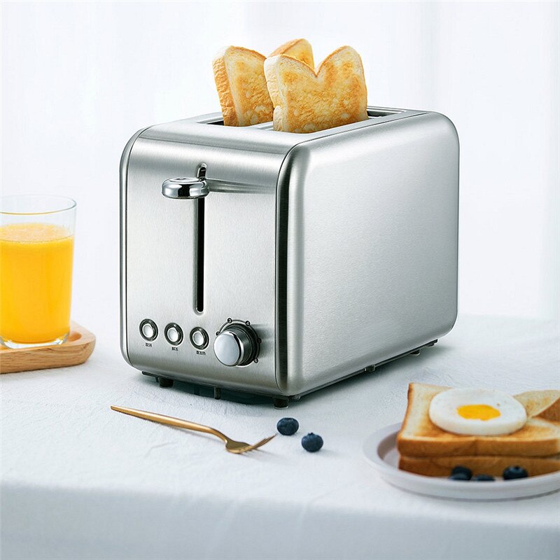 Youpin deerma elektrischer brotbackautomat aus edelstahl, haushaltsbackgerät, frühstücksgerät, küchen-toast-sandwichgrill: Default Title