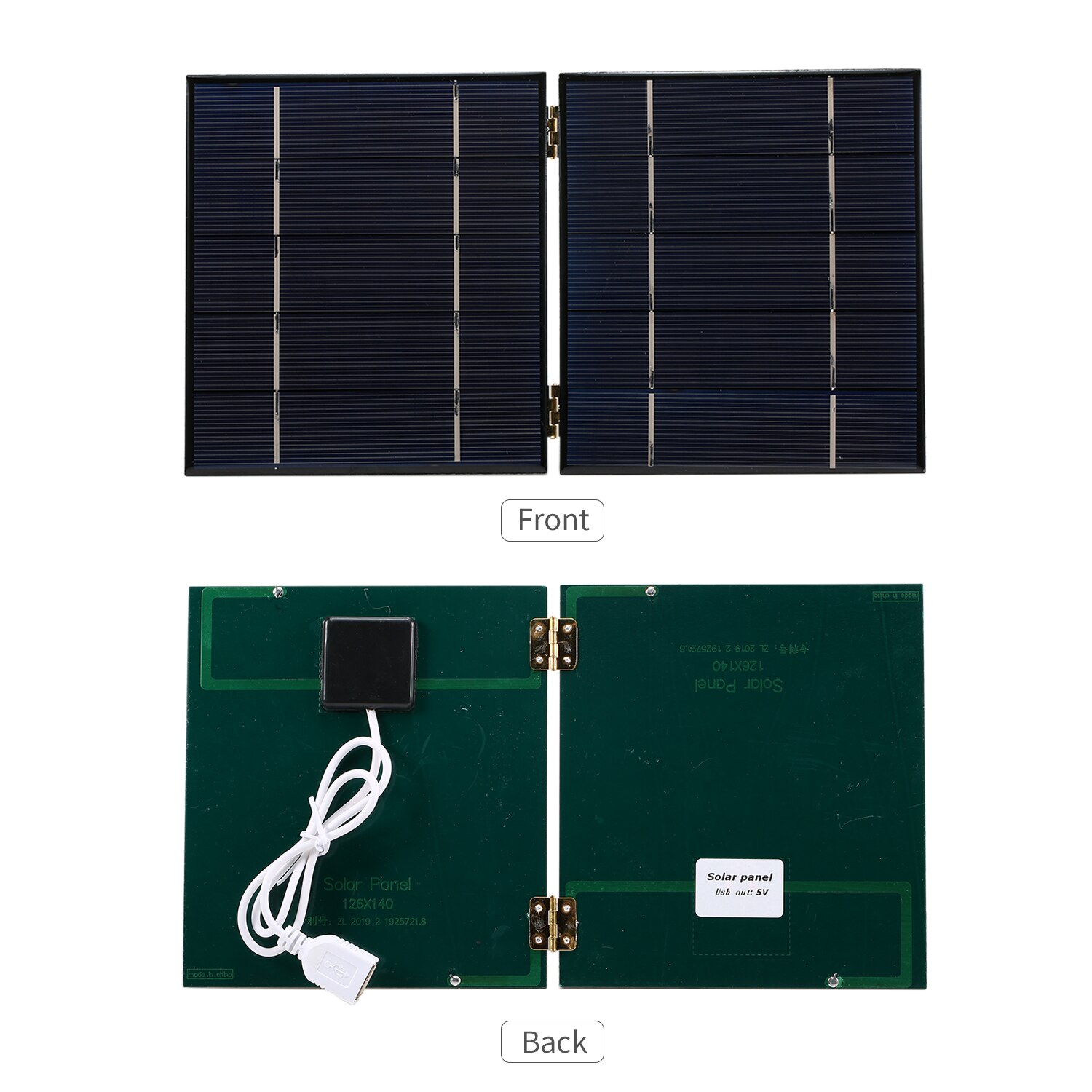 7W/5V Portable Solar Charger With USB Port Foldable Solar Panel Camping Travel Solar Power Charger For Tablet Laptop Cellphones